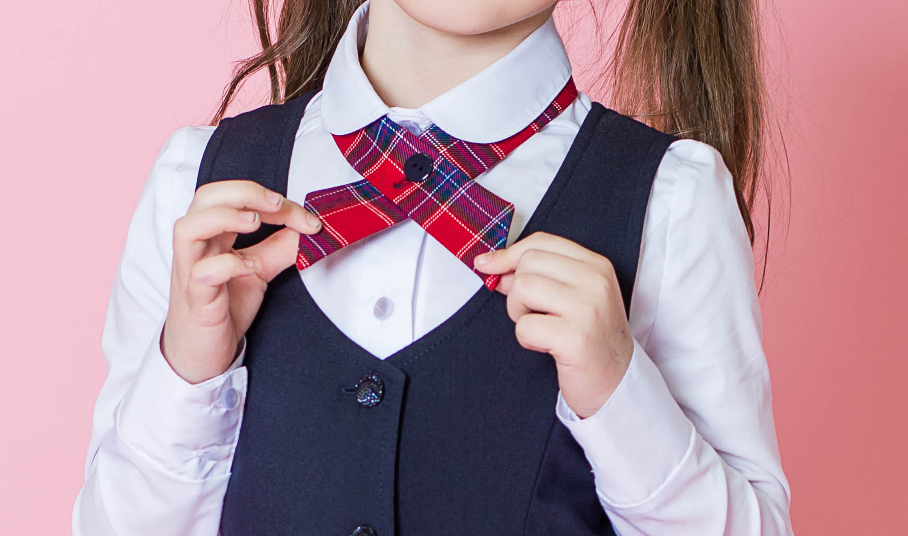 Форма для девочек с галстуком